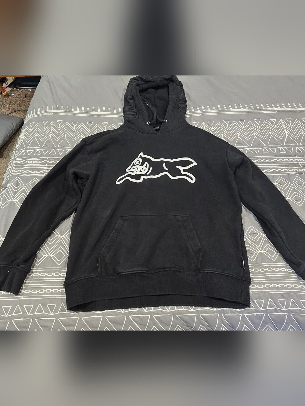 Billionaire Boys Club Ice Cream Running Dog Logo Hoodie Size Small